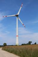 Wind Turbine Energy will on meadow