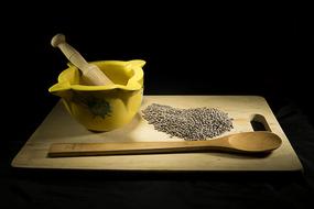 wooden board with grains