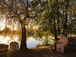 Sunset Lake Abendstimmung