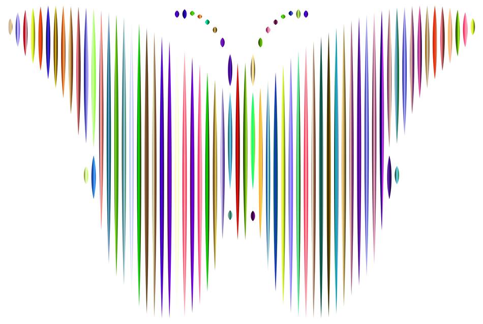 stylized butterfly insect animal