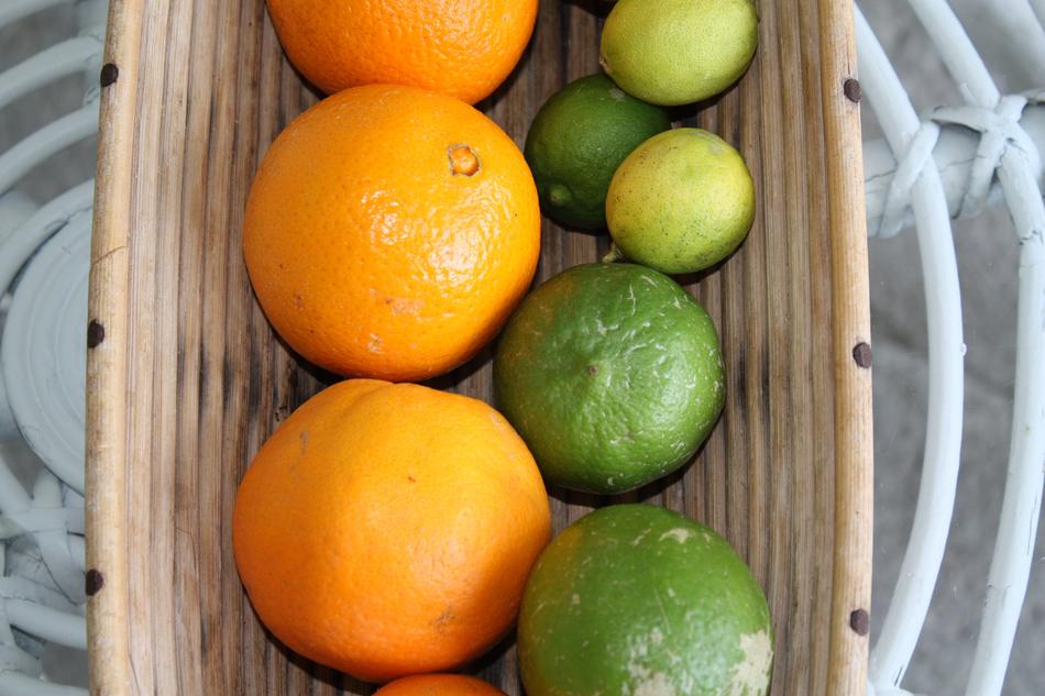 Healthy ripe citrus fruits