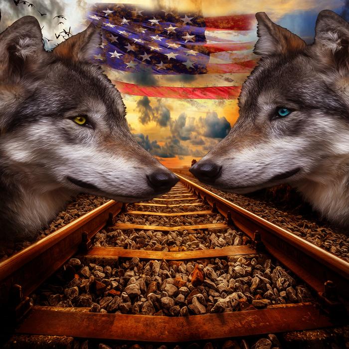 Wolf Rails Flag