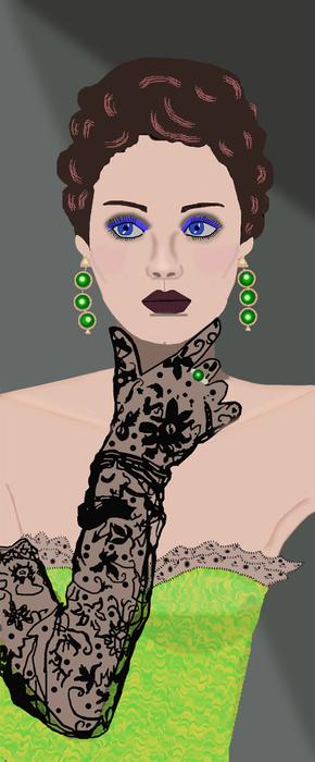 girl glove look