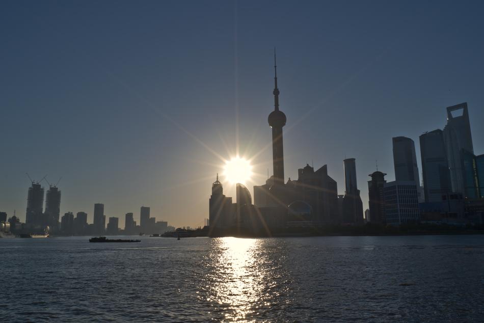 Shanghai Tv Tower Sunrise Oriental pearl