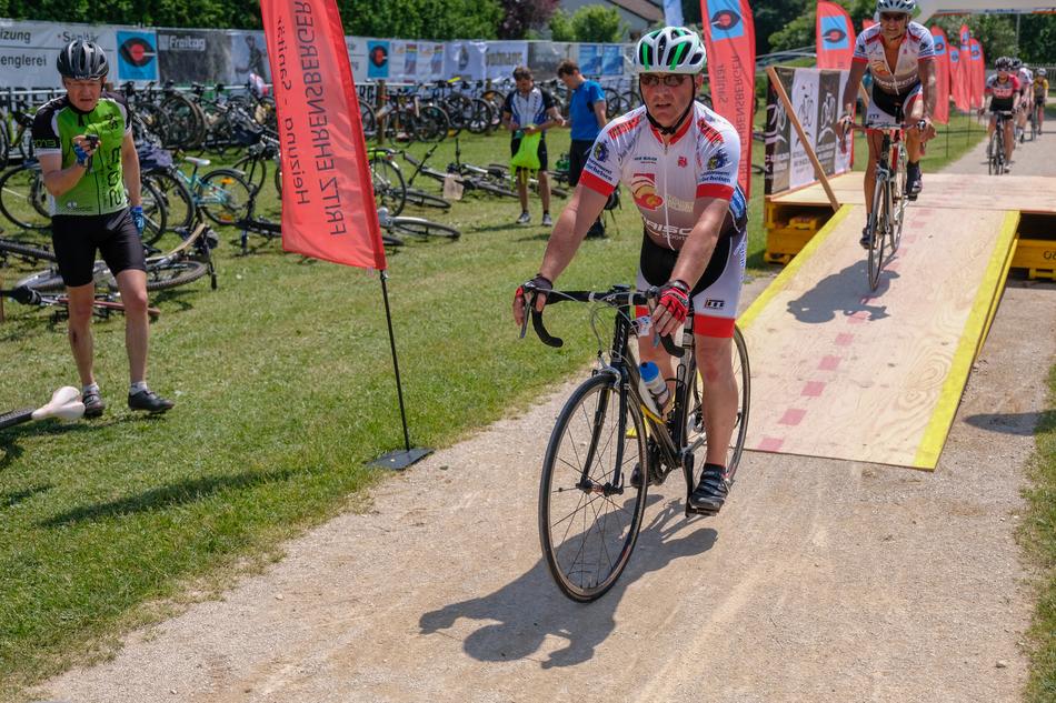 The winner who reaches the finish line