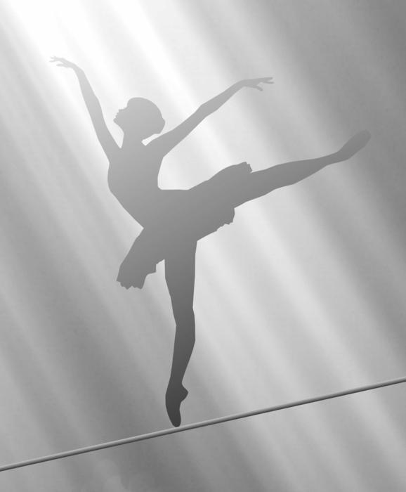 light shadow rays ballerina dancer