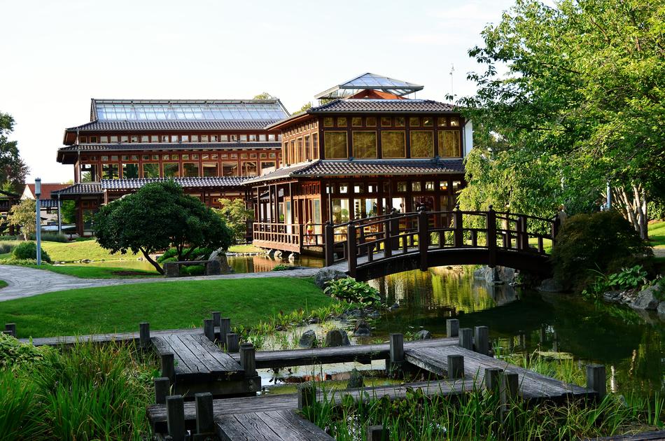 Japanese Garden Evening Places Of