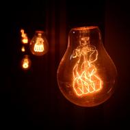 Light Lamp Energy at darkness