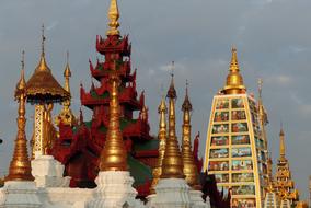 beautiful colored temple