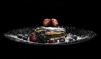 baked goods with berries