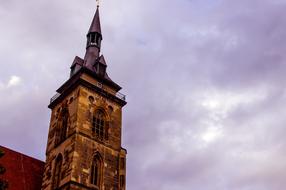 church view clouds sky