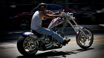 Biker Motorbike speed