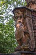 Stone Figure Sculpture in park