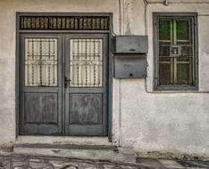 Old House Door Window