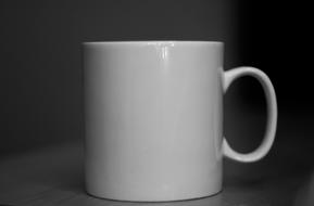 white ceramic cup