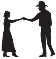 couple love silhouettes