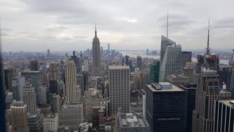 cityscape of New York Skyline Rockefeller