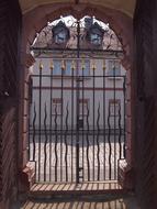 locked iron gates