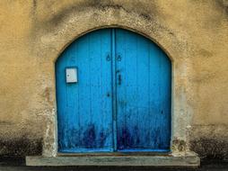 Door Wooden Blue