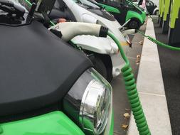 photo of gas station for electric vehicles