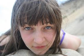 Portrait of Beautiful Girl child face
