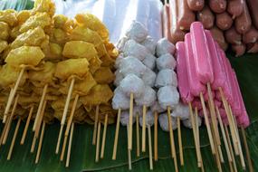 delicious sweets at the summer market