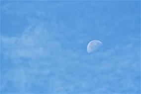 cloudy Sky Moon Background