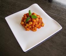 tomato paste on a plate
