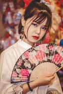 Festival asian Girl Mid-Autumn