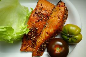 fried fish with sesame seeds