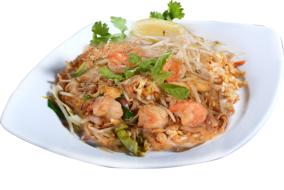 Asian dish with shrimp
