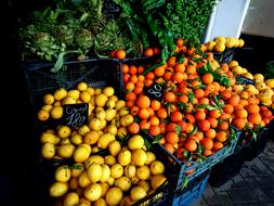 ripe fruit in a box