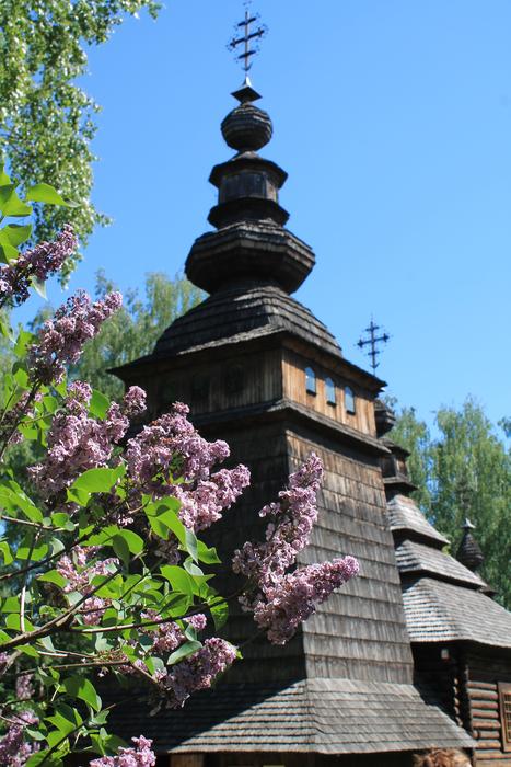 Lilac Church Sky