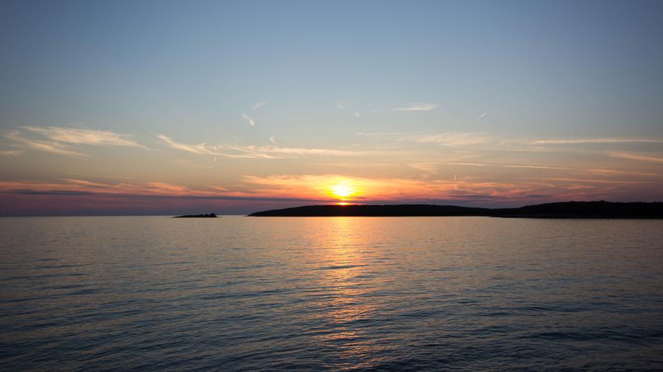 Sunset Sea Water
