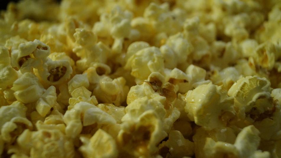 salty popcorn in the shade