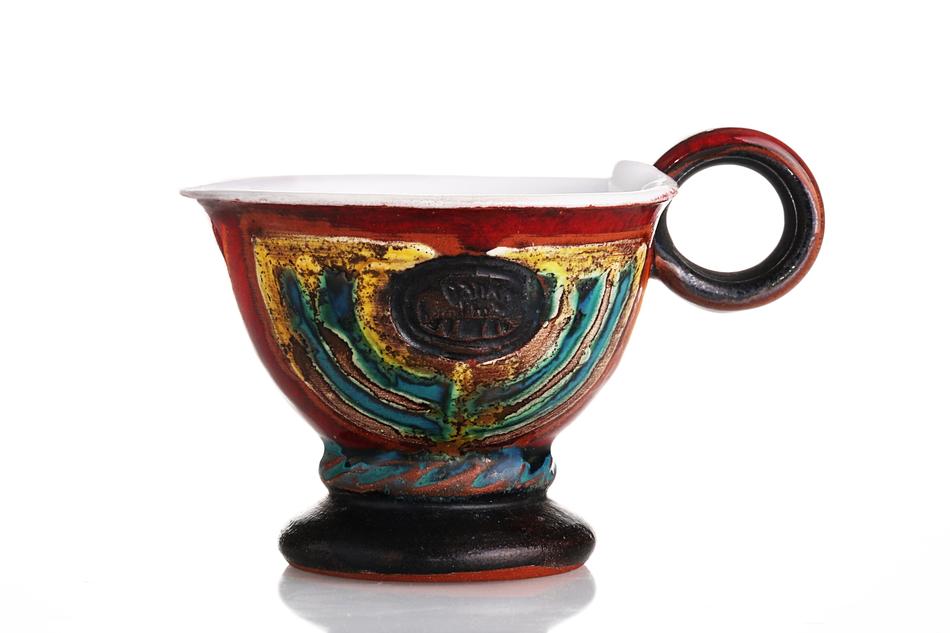 vintage colored mug