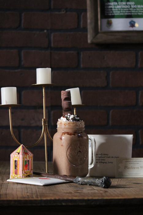 Cold drink with chocolate