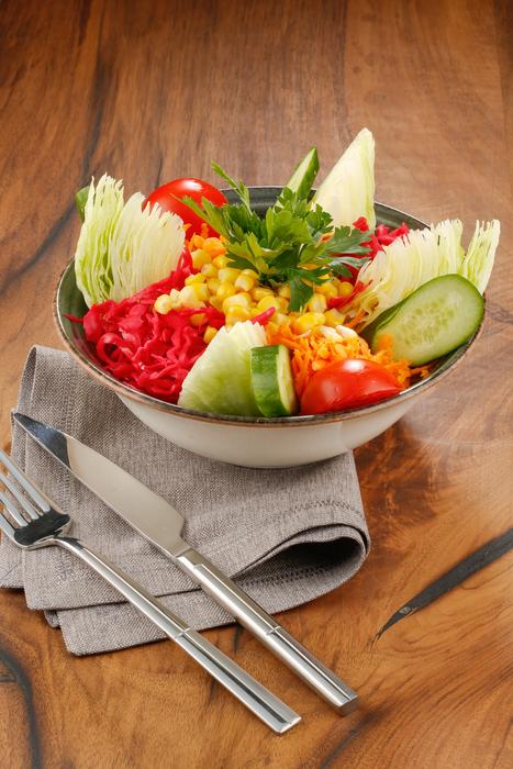 Vegetable salad in a bowl