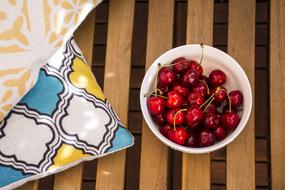 red juicy berries in a plate