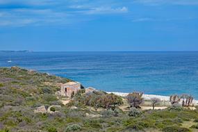 Sardinia South East Coast Beach view