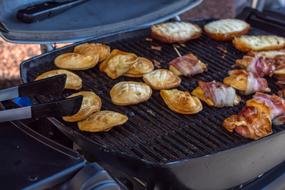grilled meat and cheese