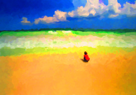 beach child mexico
