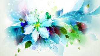 blue flowers beautiful design