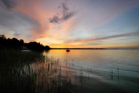 Lake Sunset Abendstimmung