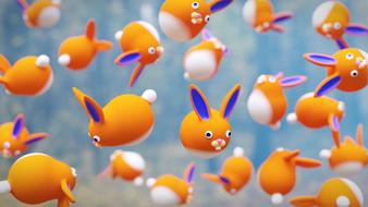 rabbit 3d art blender portfolio