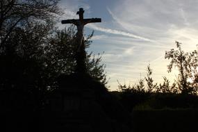 cross black view of the park