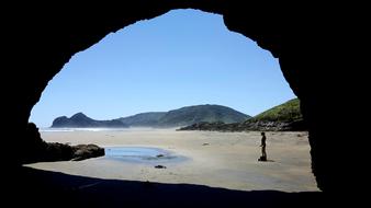 Beach Cave Sea