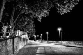 Monochrome photo of Urban Road