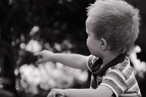 Child White And Black At The Court