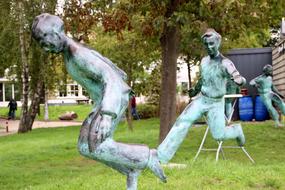 Amsterdam Statue Football